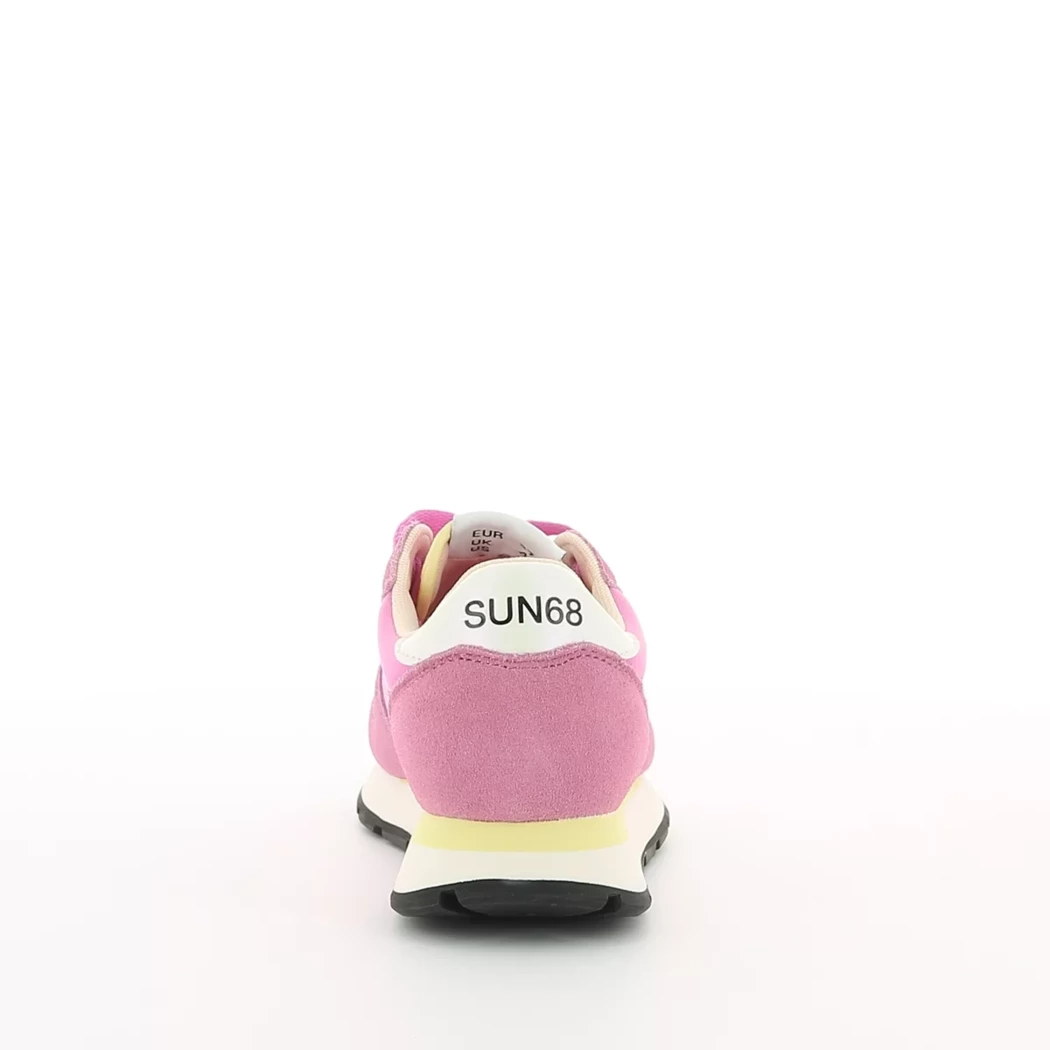 Image (3) de la chaussures Sun68 - Baskets Rose en Cuir nubuck