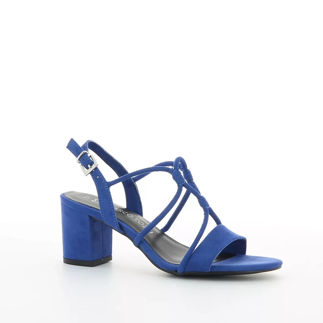 Image (1) de la chaussures Marco Tozzi - Sandales et Nu-Pieds Bleu en Cuir synthétique