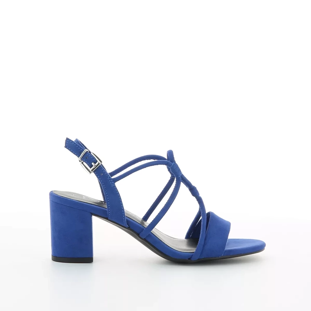 Image (2) de la chaussures Marco Tozzi - Sandales et Nu-Pieds Bleu en Cuir synthétique