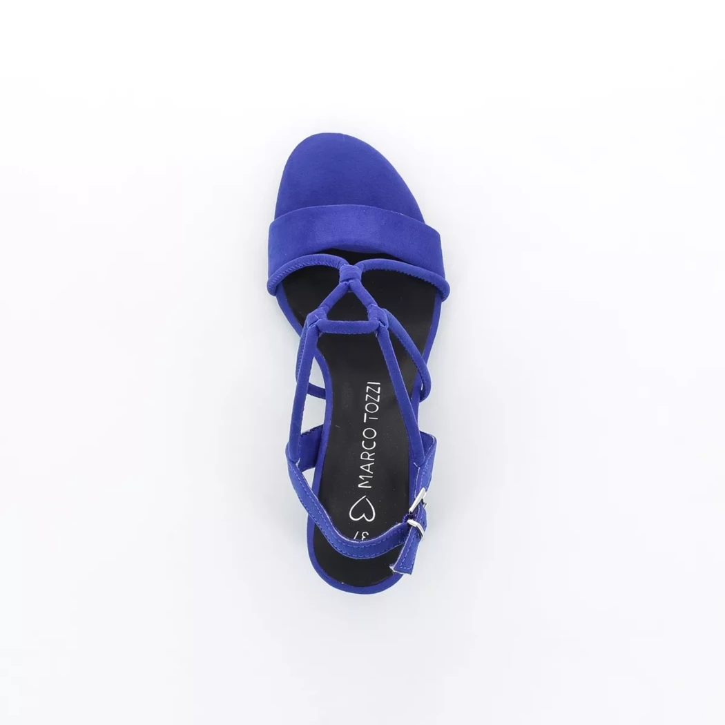 Image (6) de la chaussures Marco Tozzi - Sandales et Nu-Pieds Bleu en Cuir synthétique