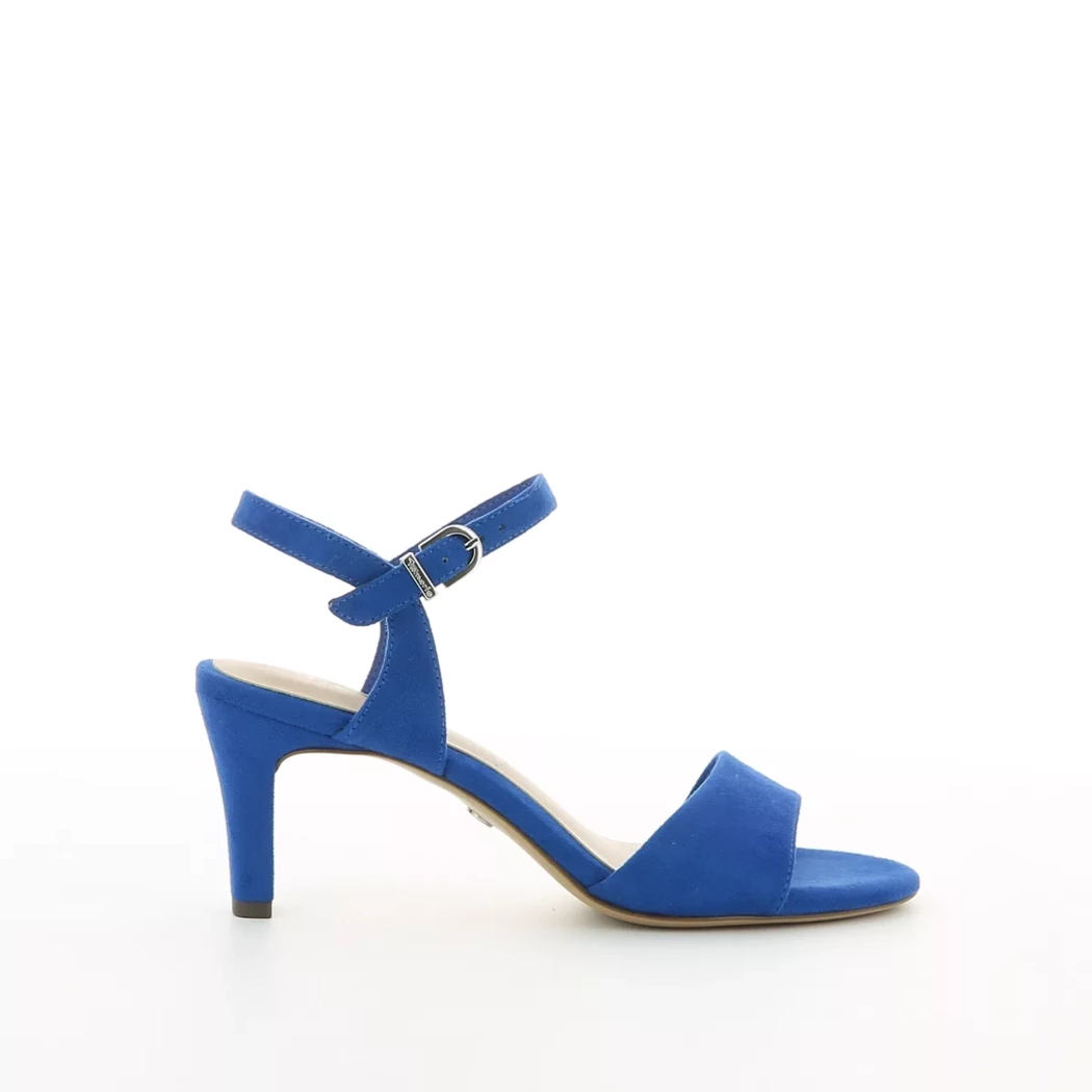 Image (2) de la chaussures Tamaris - Sandales et Nu-Pieds Bleu en Cuir synthétique