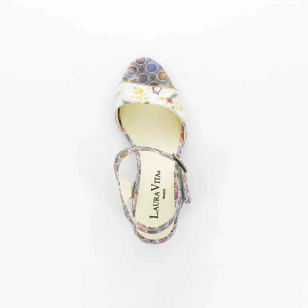 Image (6) de la chaussures Laura Vita - Sandales et Nu-Pieds Beige en Cuir