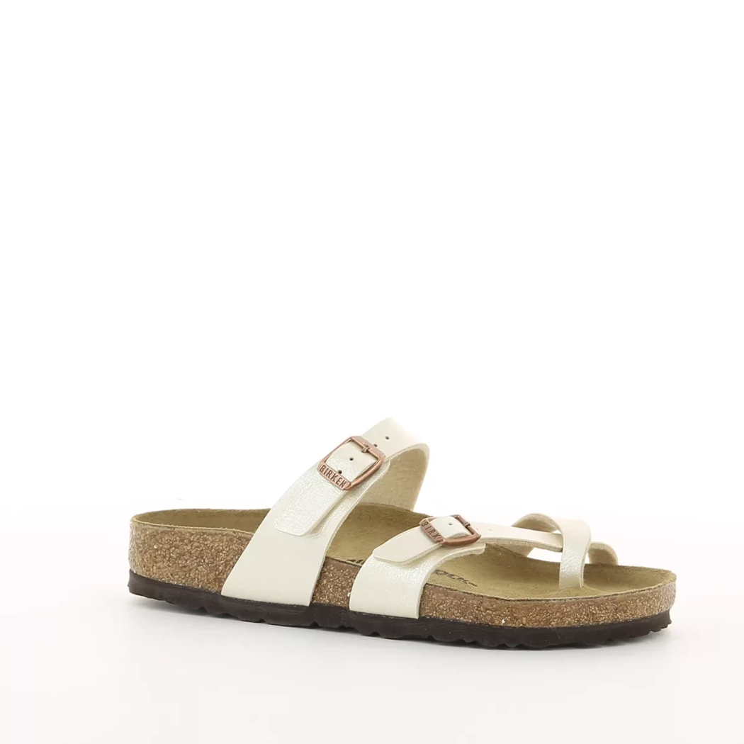 Image (1) de la chaussures Birkenstock - Mules et Sabots Beige en Cuir synthétique