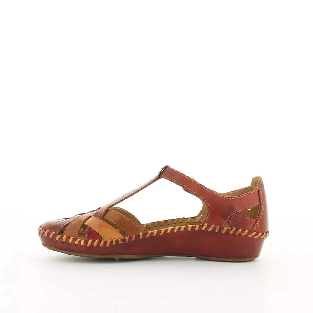 Image (4) de la chaussures Pikolinos - Ballerines Rouge en Cuir