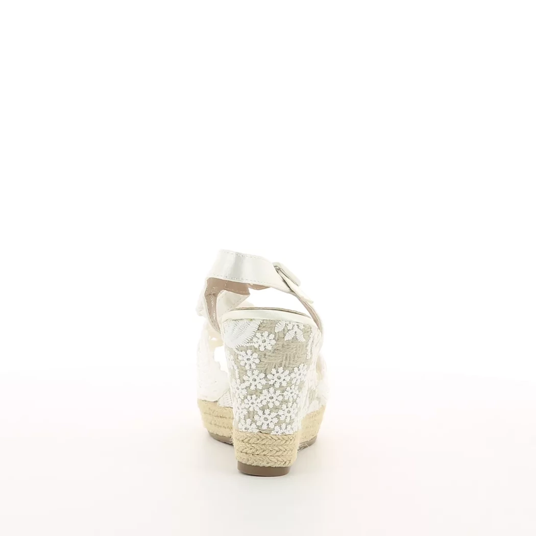 Image (3) de la chaussures Mandarina - Sandales et Nu-Pieds Blanc en Textile