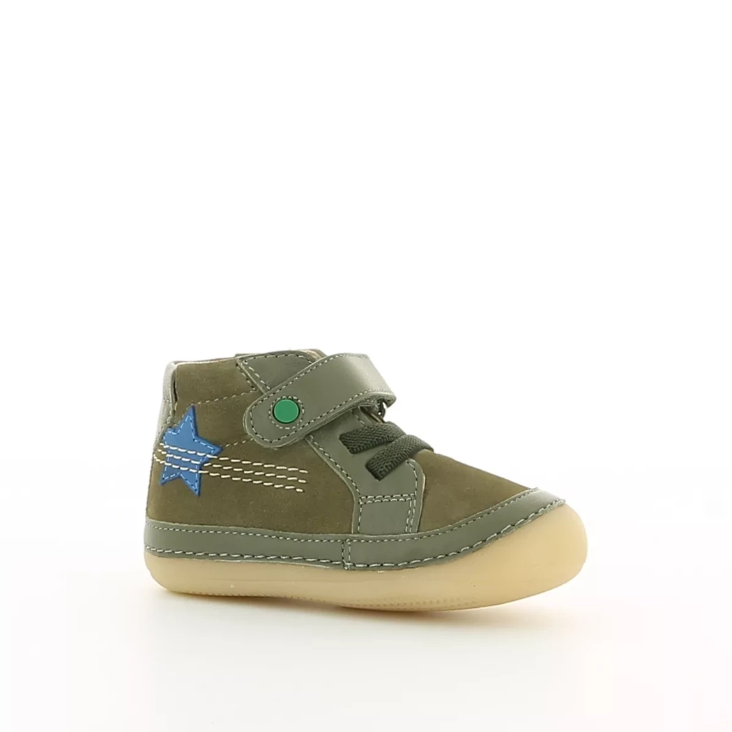 Image (1) de la chaussures Kickers - Bottines Vert en Cuir nubuck Image (1) de la chaussures Kickers - Bottines Vert en Cuir nubuck