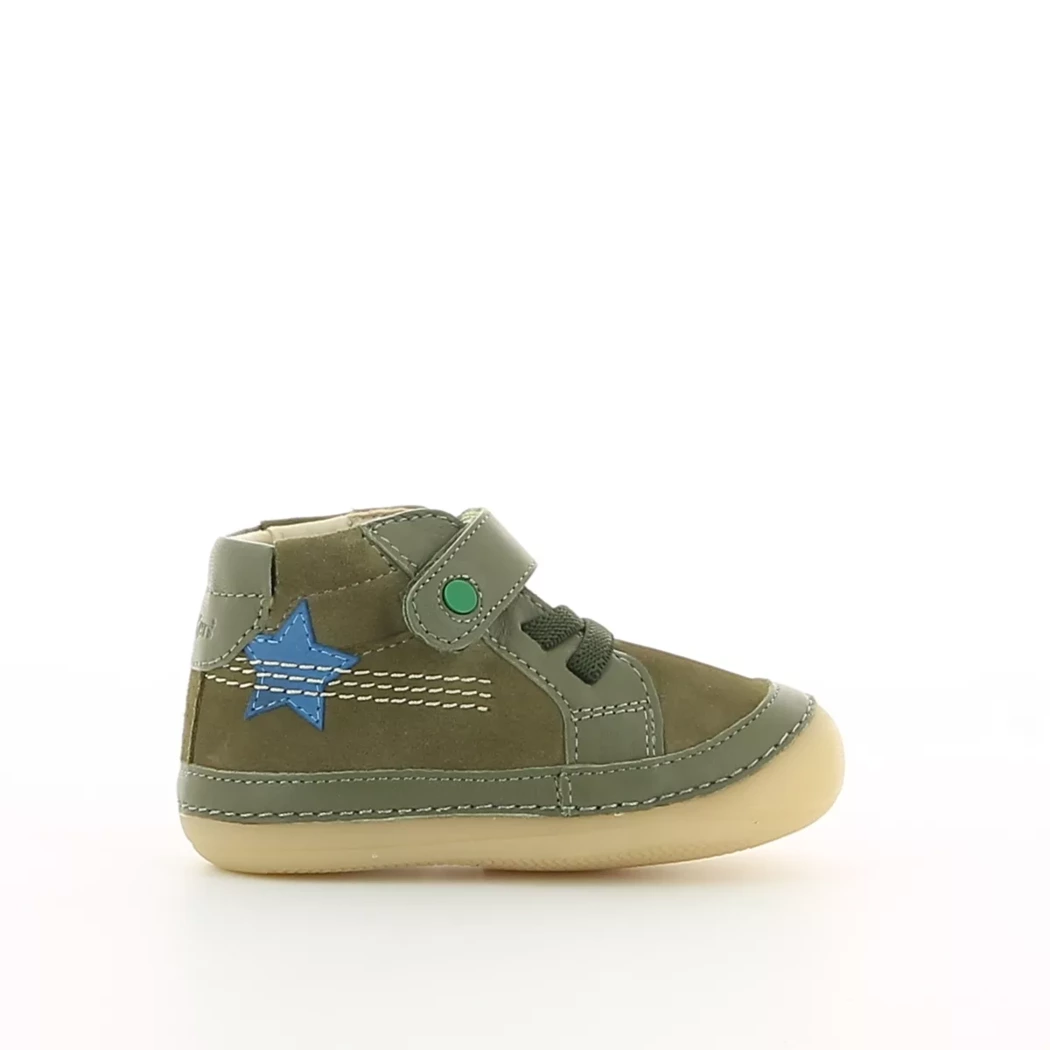 Image (2) de la chaussures Kickers - Bottines Vert en Cuir nubuck Image (2) de la chaussures Kickers - Bottines Vert en Cuir nubuck
