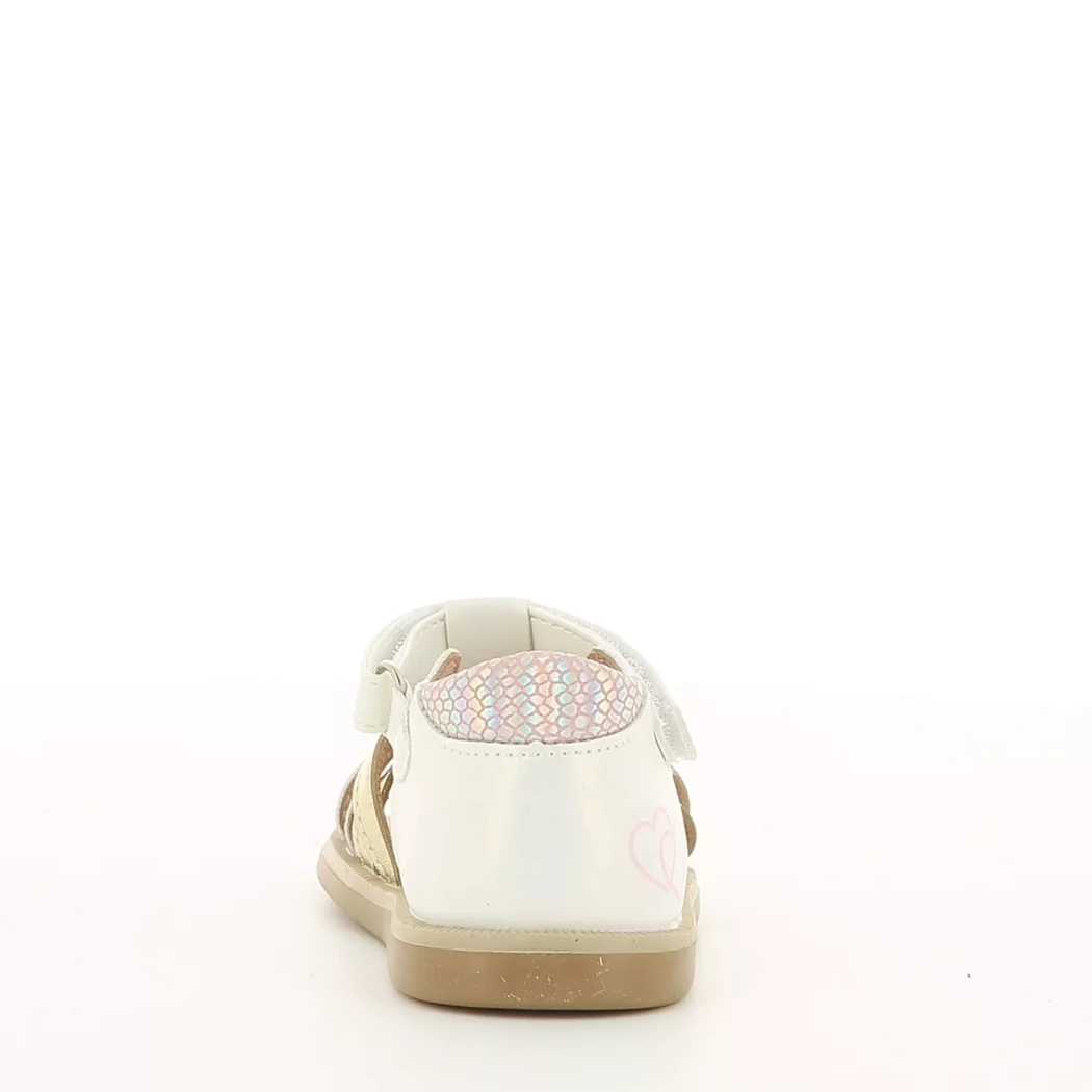 Image (3) de la chaussures Pretty Stories - Sandales et Nu-Pieds Blanc en Cuir synthétique
