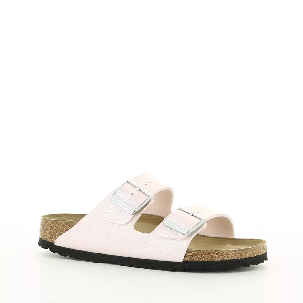 Image (1) de la chaussures Birkenstock - Mules et Sabots Rose en Cuir synthétique Image (1) de la chaussures Birkenstock - Mules et Sabots Rose en Cuir synthétique