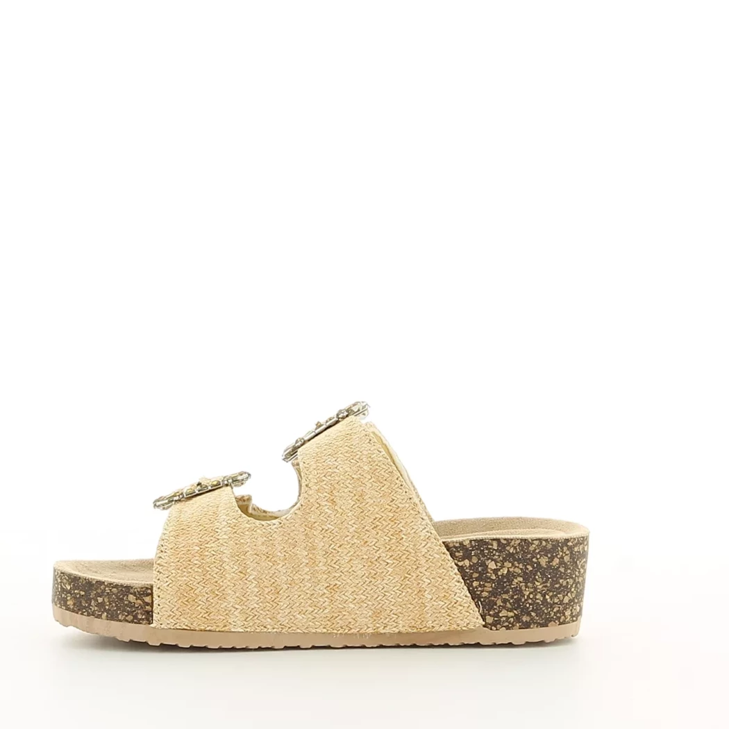 Image (4) de la chaussures Divina - Mules et Sabots Beige en Textile Image (4) de la chaussures Divina - Mules et Sabots Beige en Textile