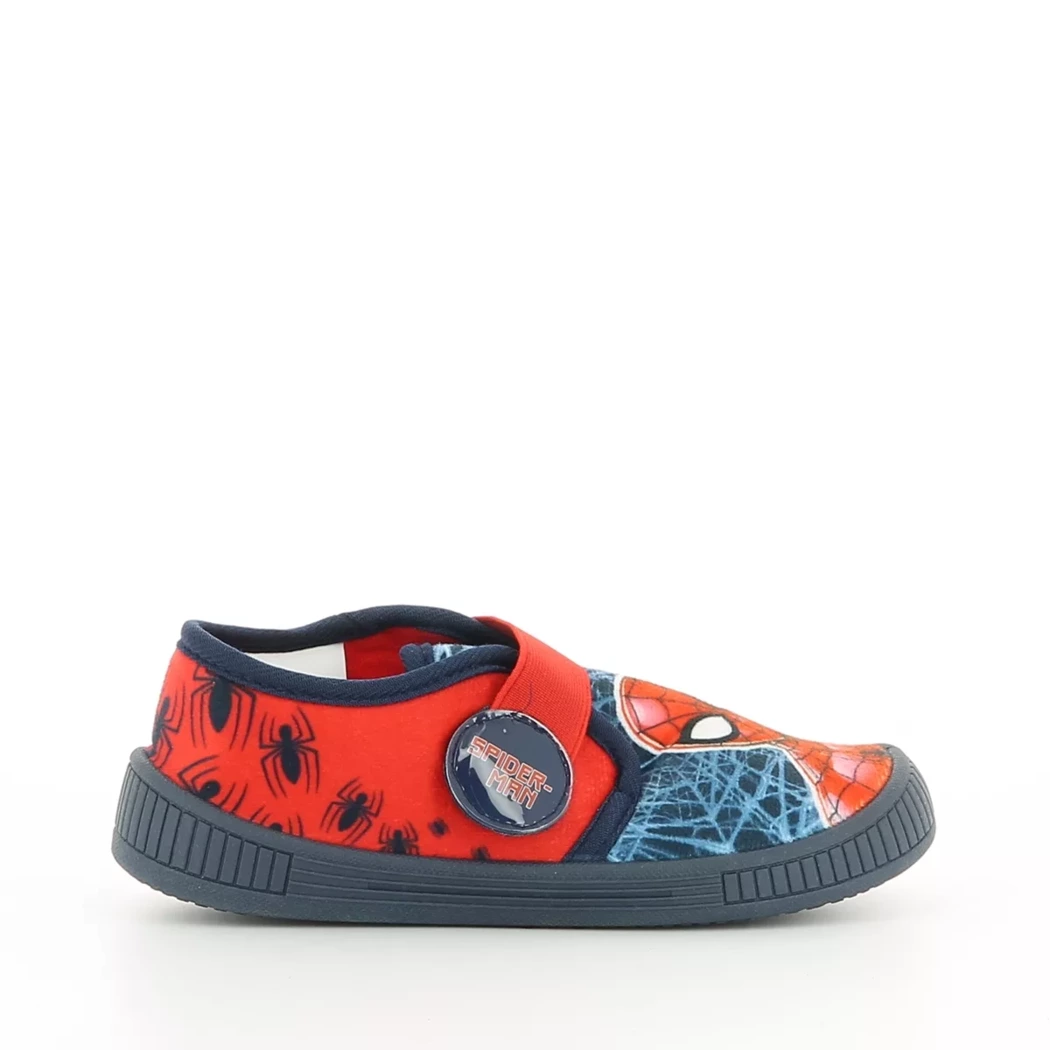 Image (2) de la chaussures Spiderman - Pantoufles et Chaussons Bleu en Textile