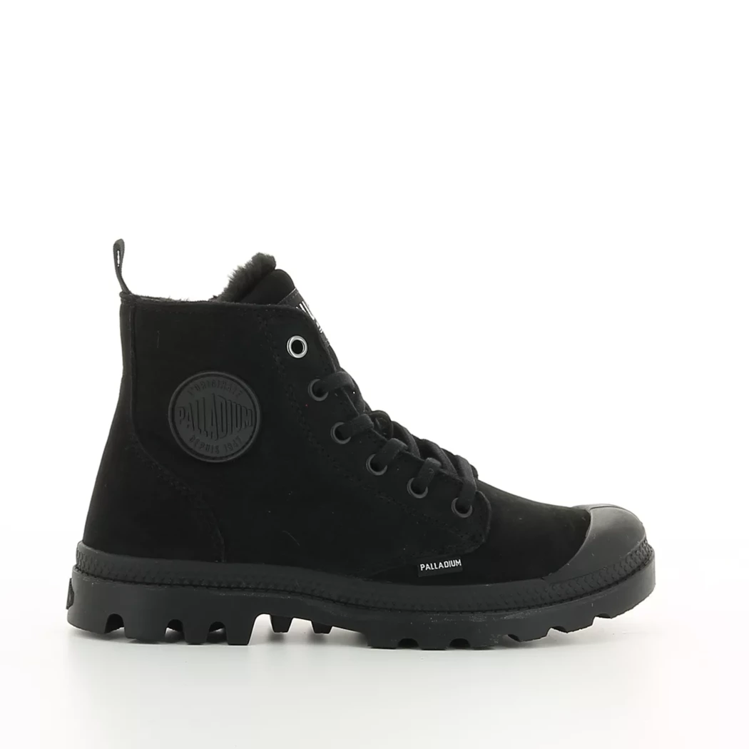 Image (2) de la chaussures Palladium - Bottines Noir en Cuir nubuck Image (2) de la chaussures Palladium - Bottines Noir en Cuir nubuck