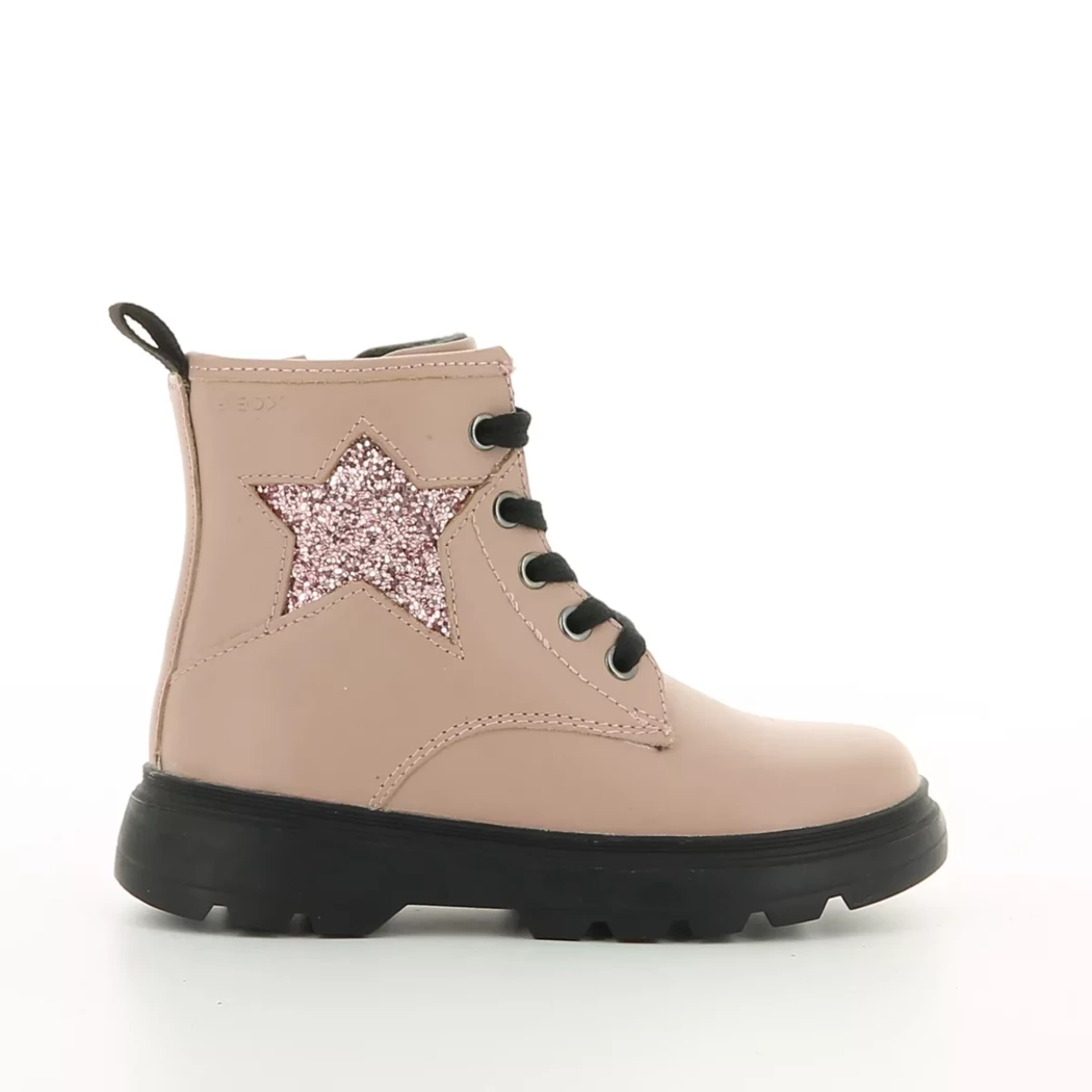 Image (2) de la chaussures Geox - Bottines Rose en Cuir Image (2) de la chaussures Geox - Bottines Rose en Cuir