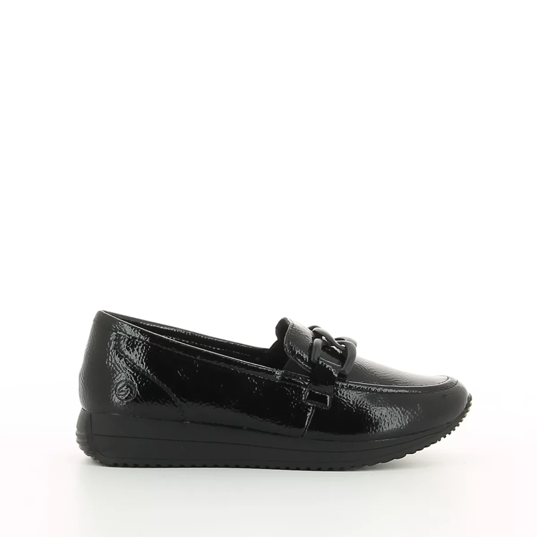 Image (2) de la chaussures Remonte - Mocassins Noir en Cuir vernis