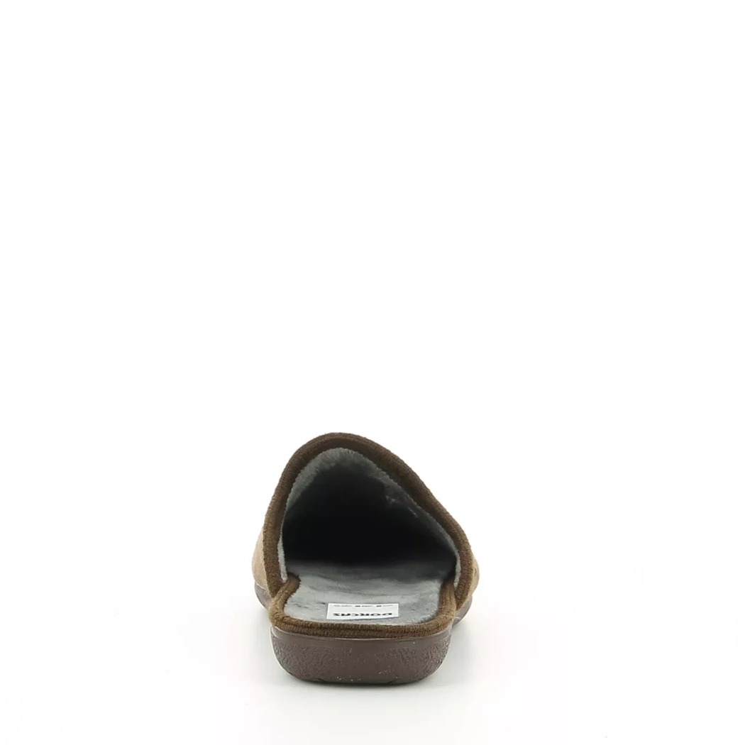 Image (3) de la chaussures Sard - Pantoufles et Chaussons Marron en Textile