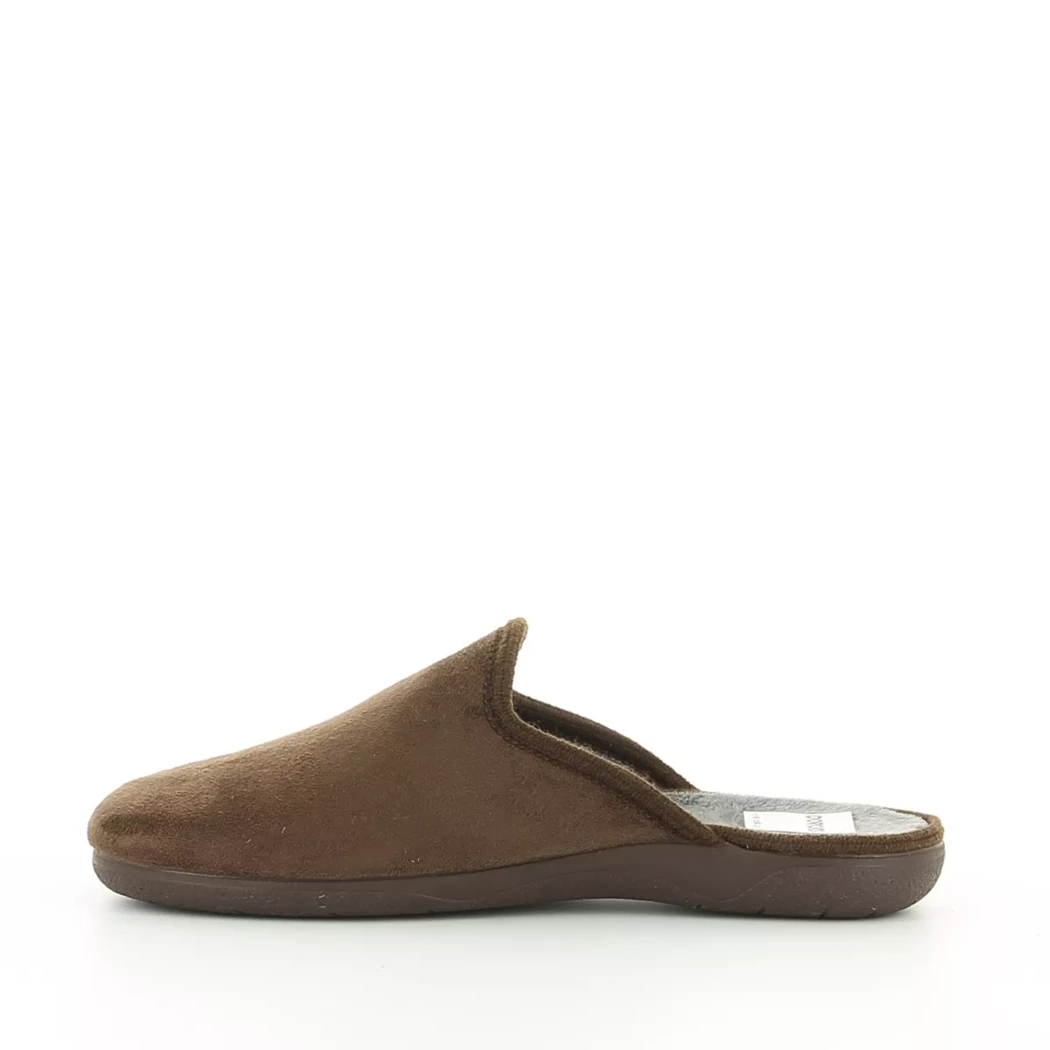 Image (4) de la chaussures Sard - Pantoufles et Chaussons Marron en Textile
