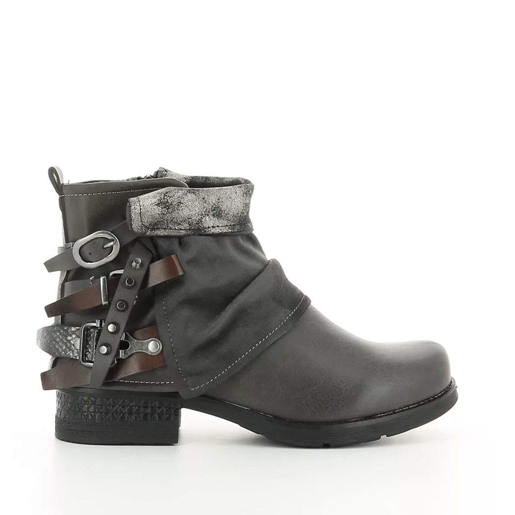 Image (2) de la chaussures Pretty Stories - Boots Gris en Cuir synthétique