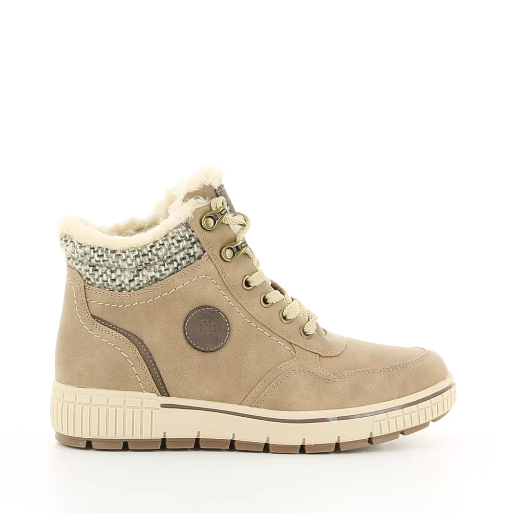 Image (2) de la chaussures Relife - Bottines Taupe en Cuir synthétique