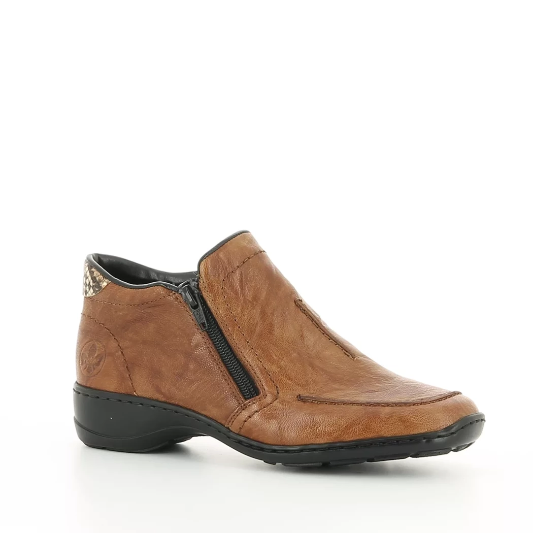 Image (1) de la chaussures Rieker - Boots Cuir naturel / Cognac en Cuir