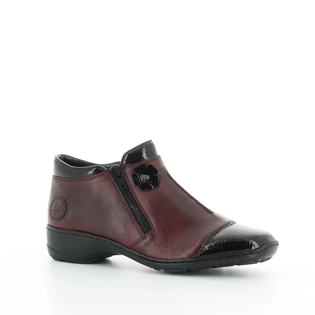 Image (1) de la chaussures Rieker - Boots Bordeaux en Cuir