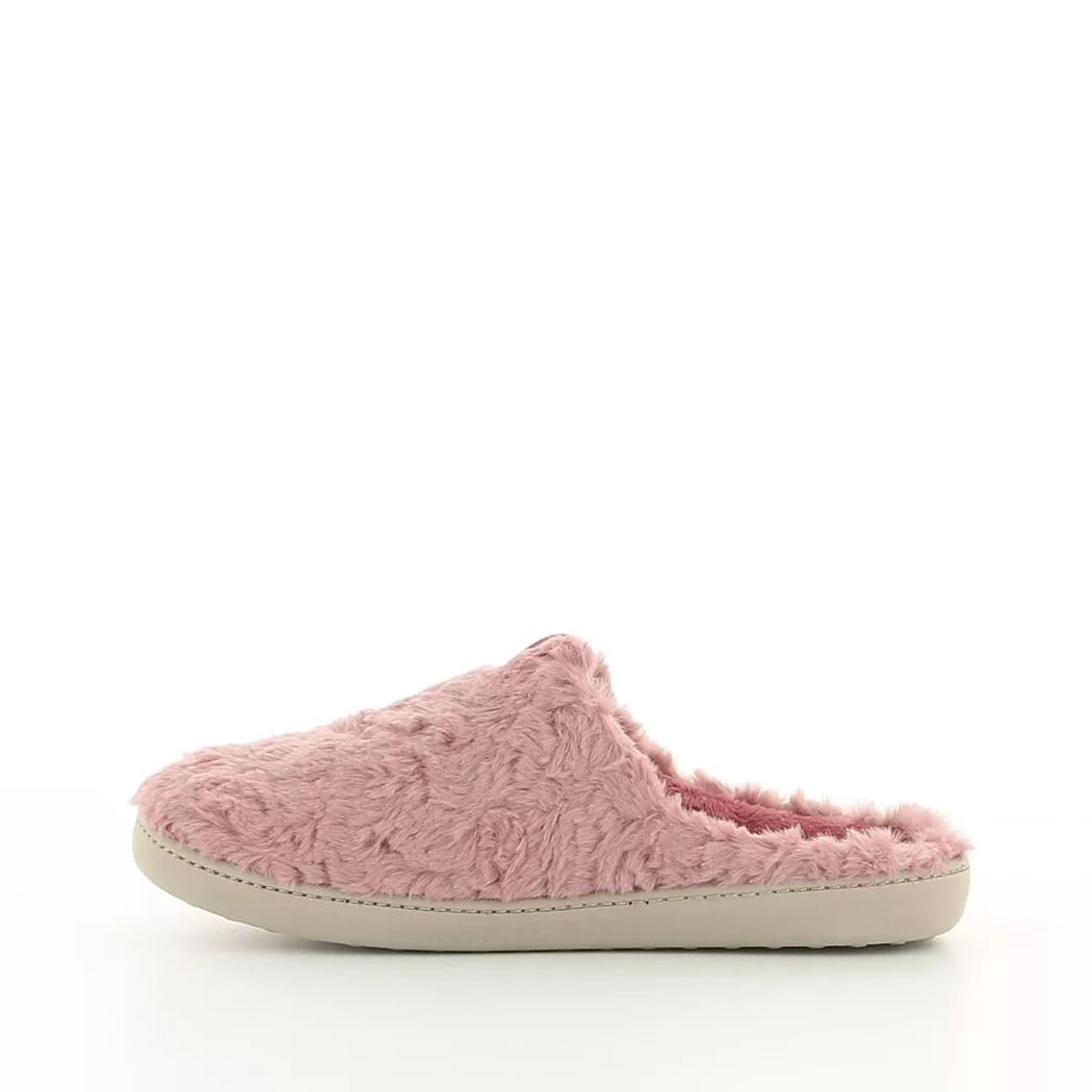 Image (4) de la chaussures Vul ladi - Pantoufles et Chaussons Rose en Textile