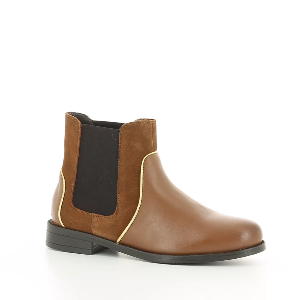 Image (1) de la chaussures Les Fees de Bengale - Boots Cuir naturel / Cognac en Cuir