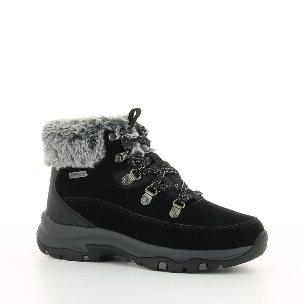 Image (1) de la chaussures Skechers - Bottines Noir en Cuir nubuck Image (1) de la chaussures Skechers - Bottines Noir en Cuir nubuck
