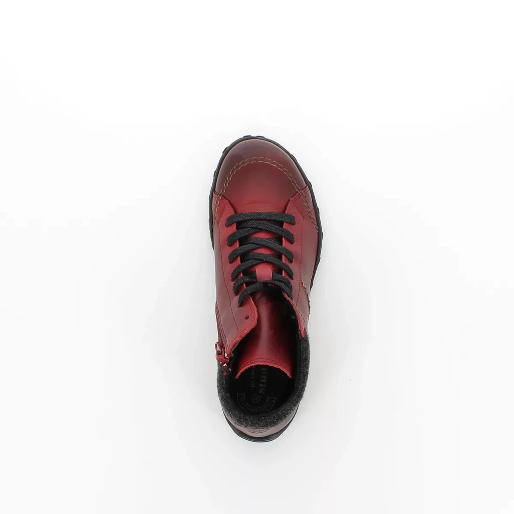 Image (6) de la chaussures Diabolo Studio - Bottines Rouge en Cuir
