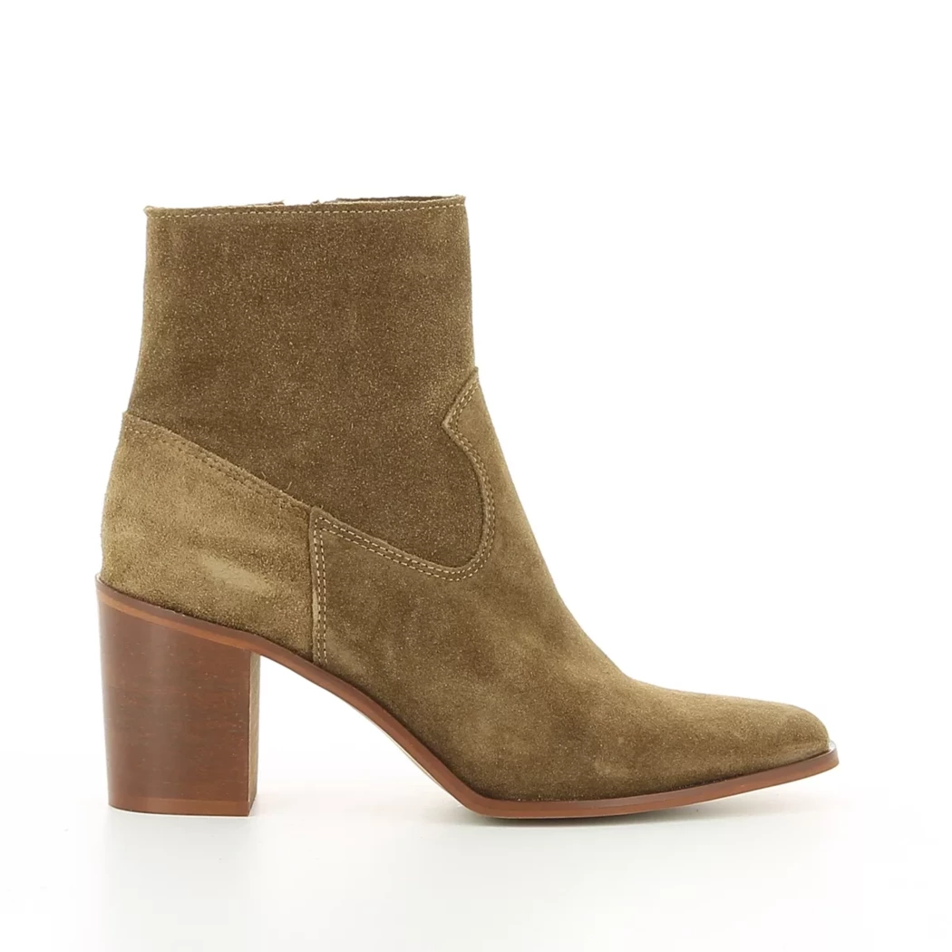 Image (2) de la chaussures Les Fees de Bengale - Boots Taupe en Cuir nubuck
