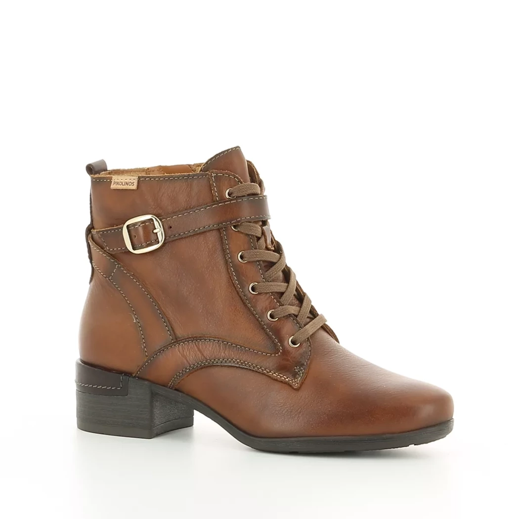 Image (1) de la chaussures Pikolinos - Bottines Cuir naturel / Cognac en Cuir