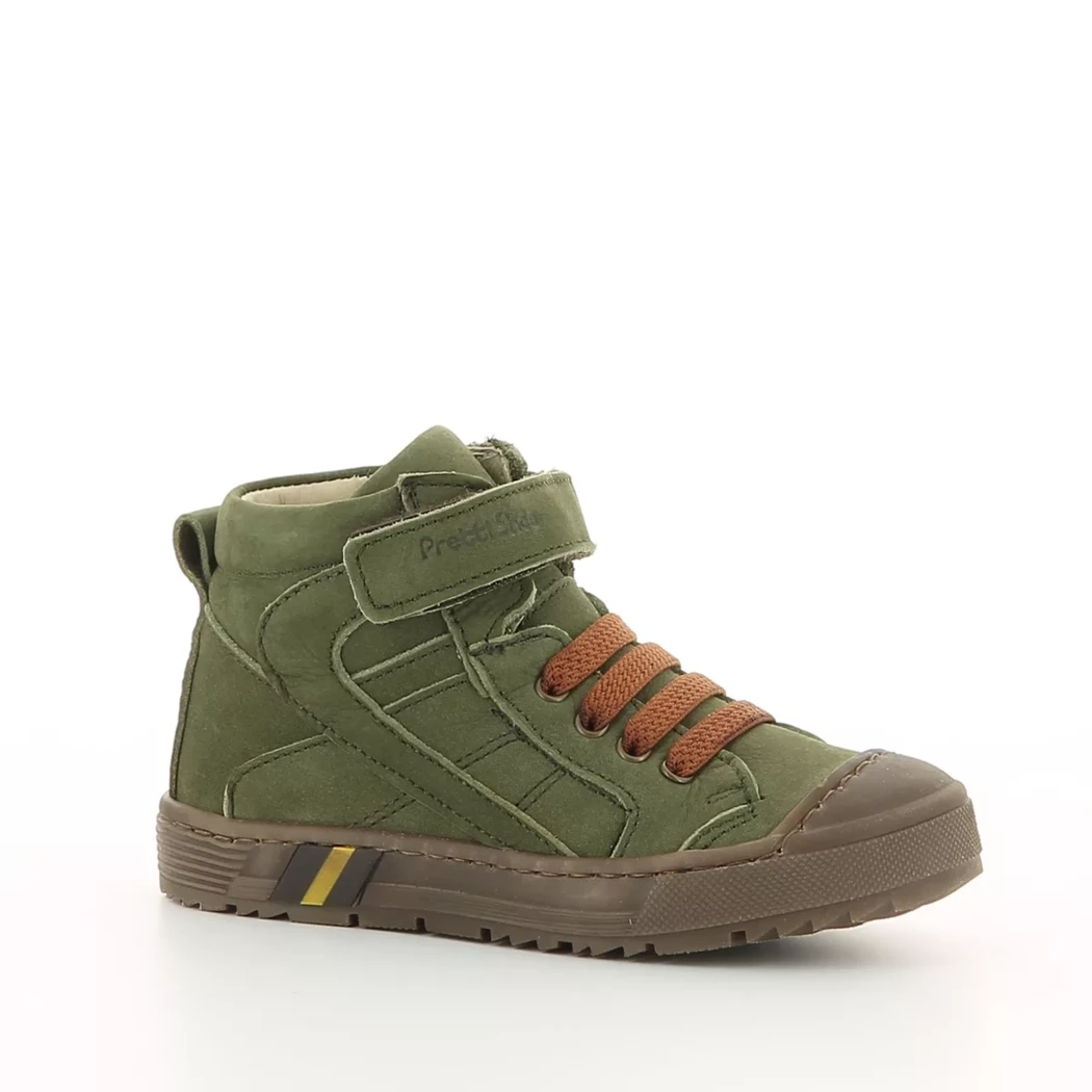 Image (1) de la chaussures Pretty Shoes - Bottines Vert en Cuir nubuck