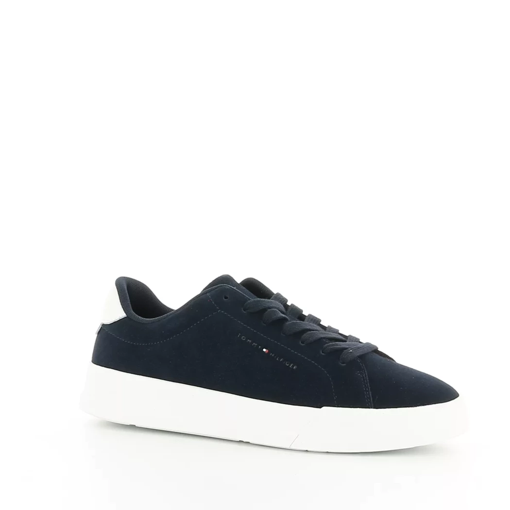 Image (1) de la chaussures Tommy Hilfiger - Baskets Bleu en Cuir nubuck