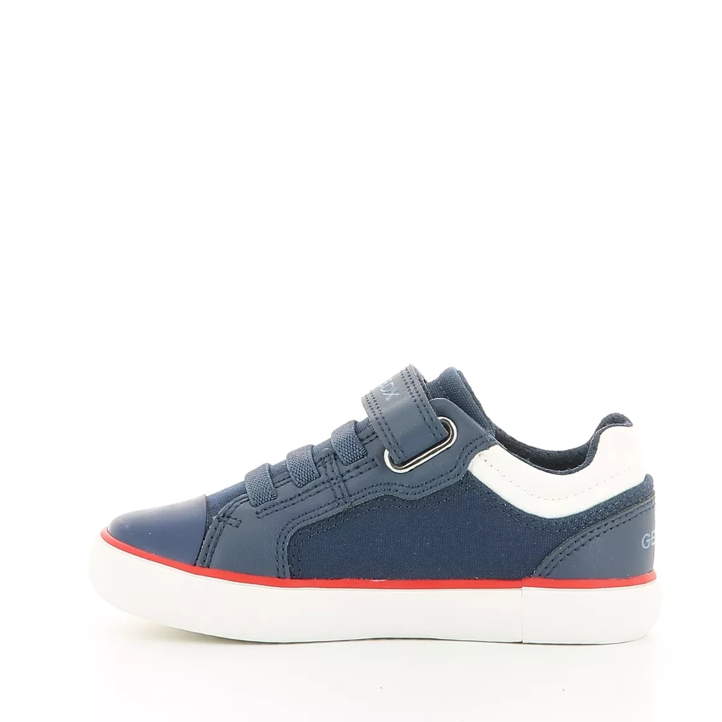 Image (4) de la chaussures Geox - Baskets Bleu en Cuir synthétique