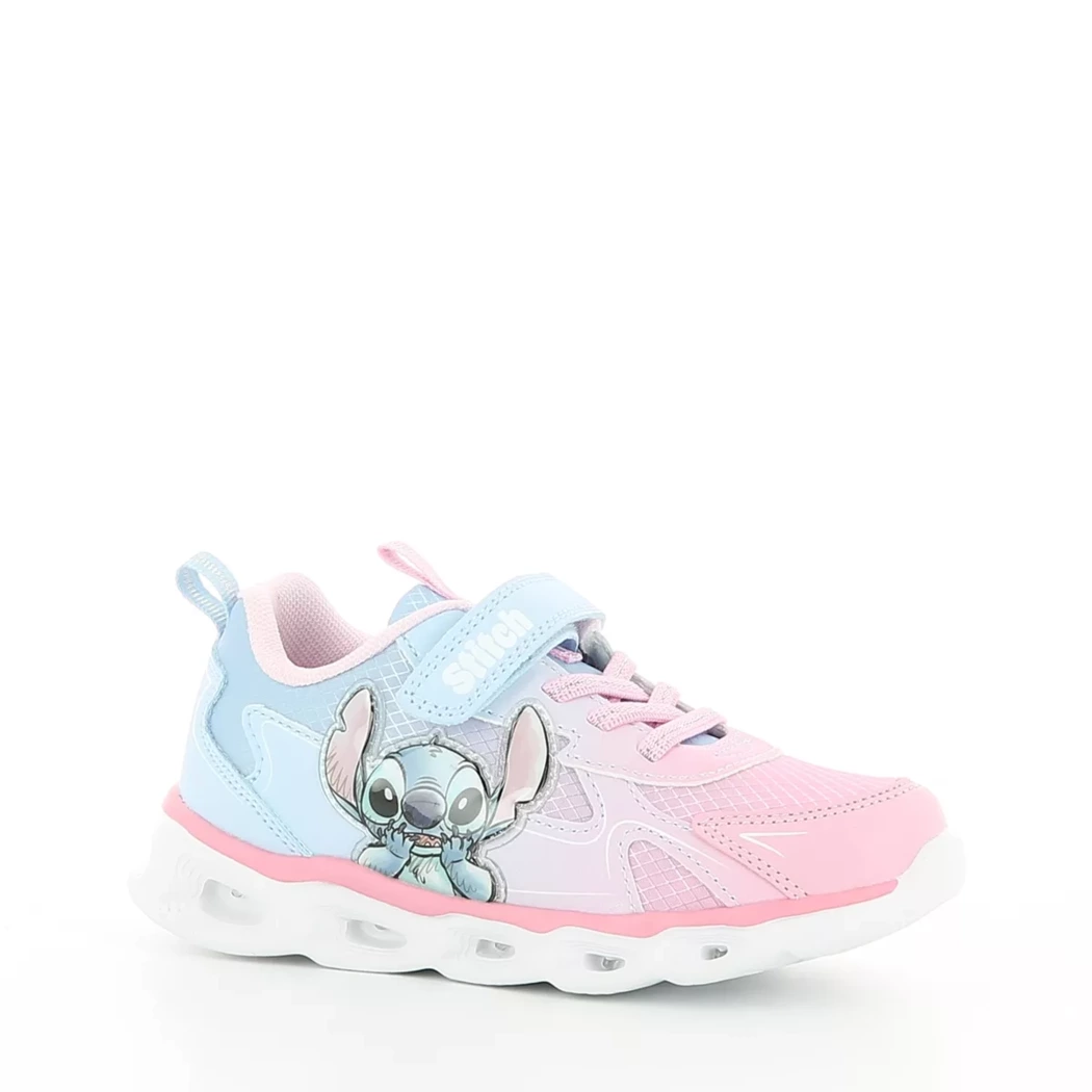Image (1) de la chaussures Stitch - Baskets Rose en Cuir synthétique