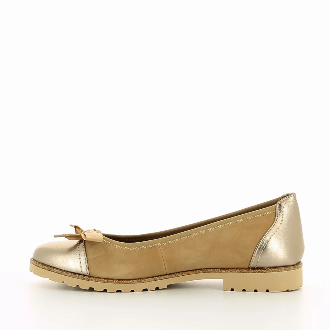 Image (4) de la chaussures Tamaris - Ballerines Taupe en Cuir nubuck