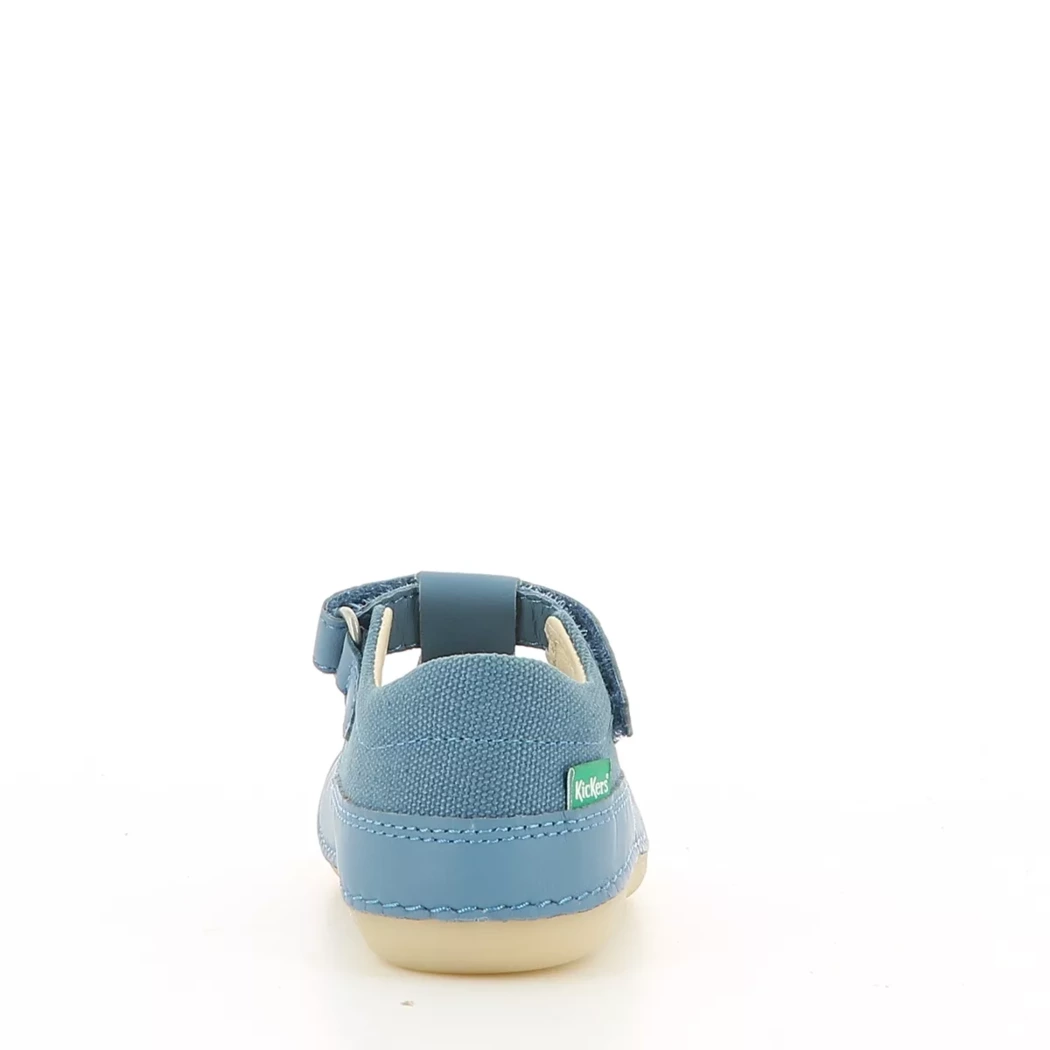 Image (3) de la chaussures Kickers - Bottines ouvertes Bleu en Cuir et textile
