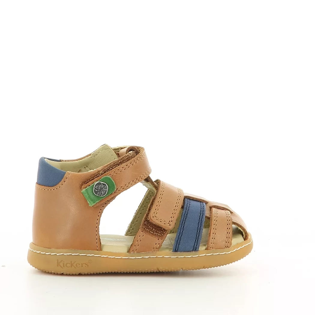 Image (2) de la chaussures Kickers - Sandales et Nu-Pieds Cuir naturel / Cognac en Cuir