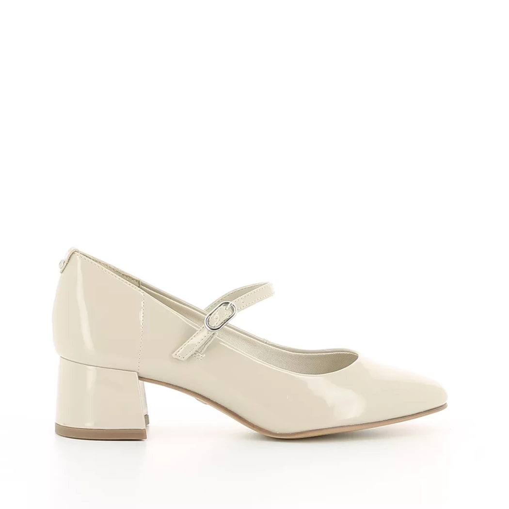 Image (2) de la chaussures Tamaris - Escarpins Beige en Cuir vernis