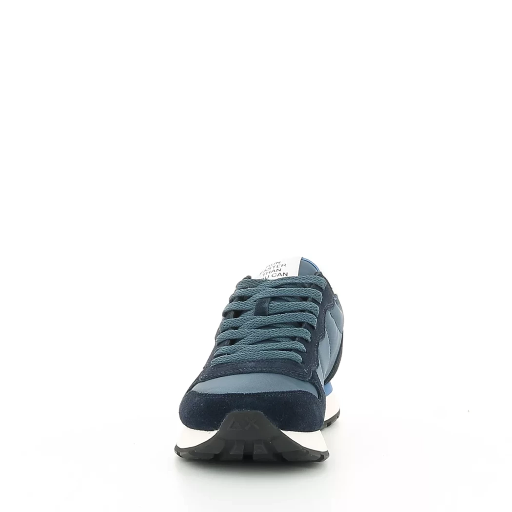 Image (5) de la chaussures Sun68 - Baskets Bleu en Cuir nubuck
