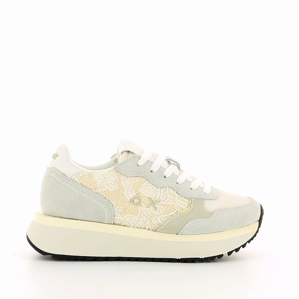 Image (2) de la chaussures Sun68 - Baskets Beige en Multi-Matières