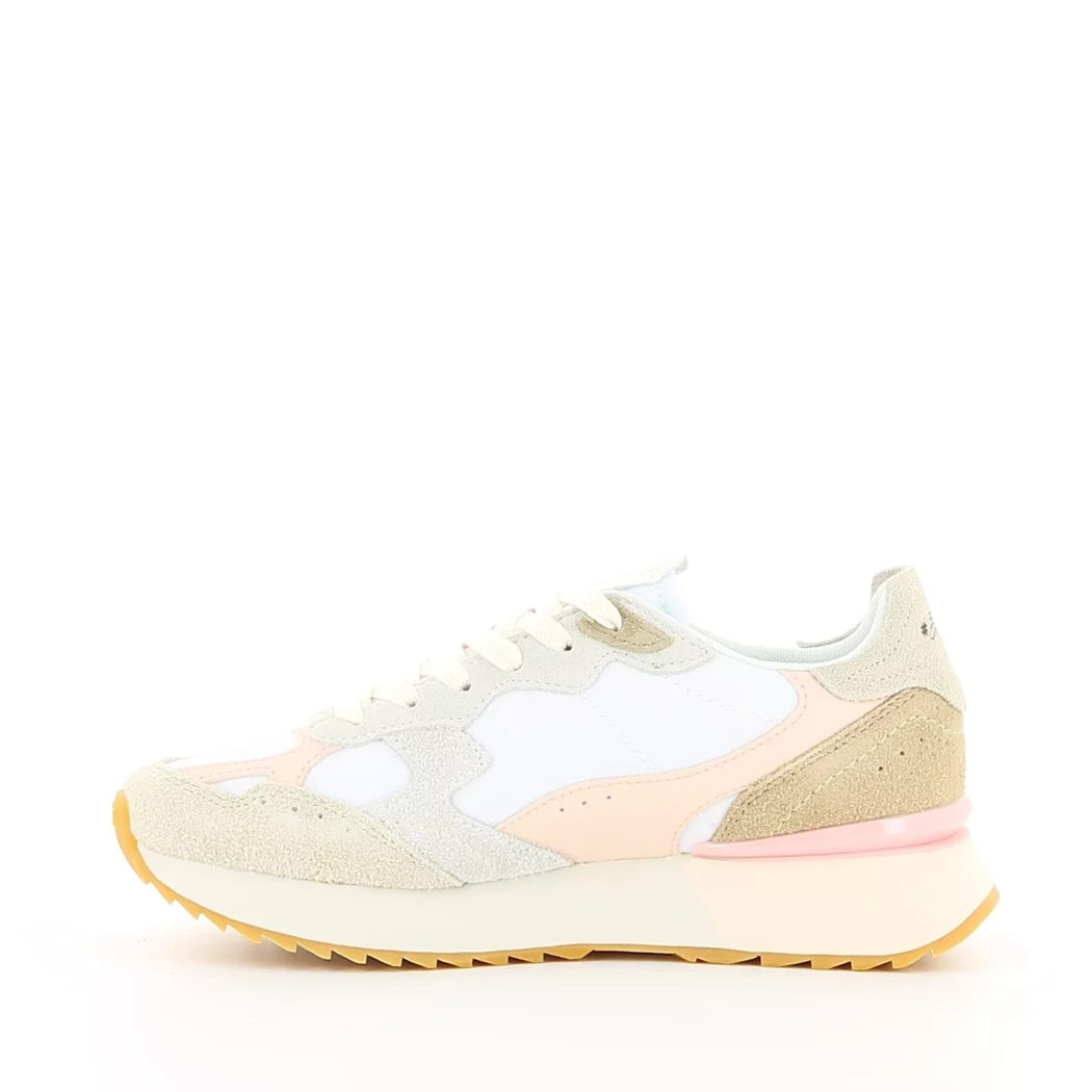 Image (4) de la chaussures Sun68 - Baskets Beige en Cuir nubuck