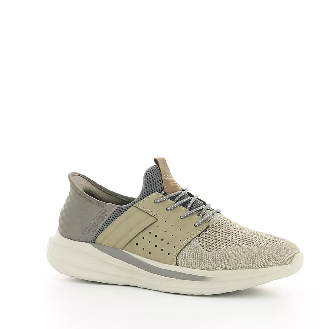 Image (1) de la chaussures Skechers - Baskets Taupe en Textile