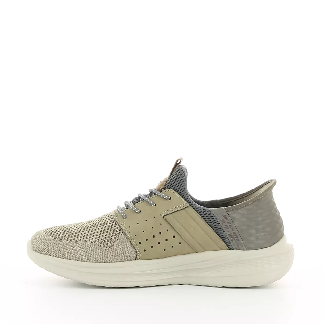 Image (4) de la chaussures Skechers - Baskets Taupe en Textile