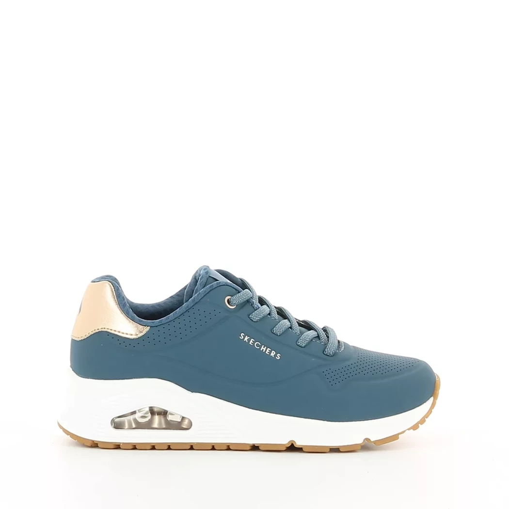 Image (2) de la chaussures Skechers - Baskets Bleu en Cuir synthétique