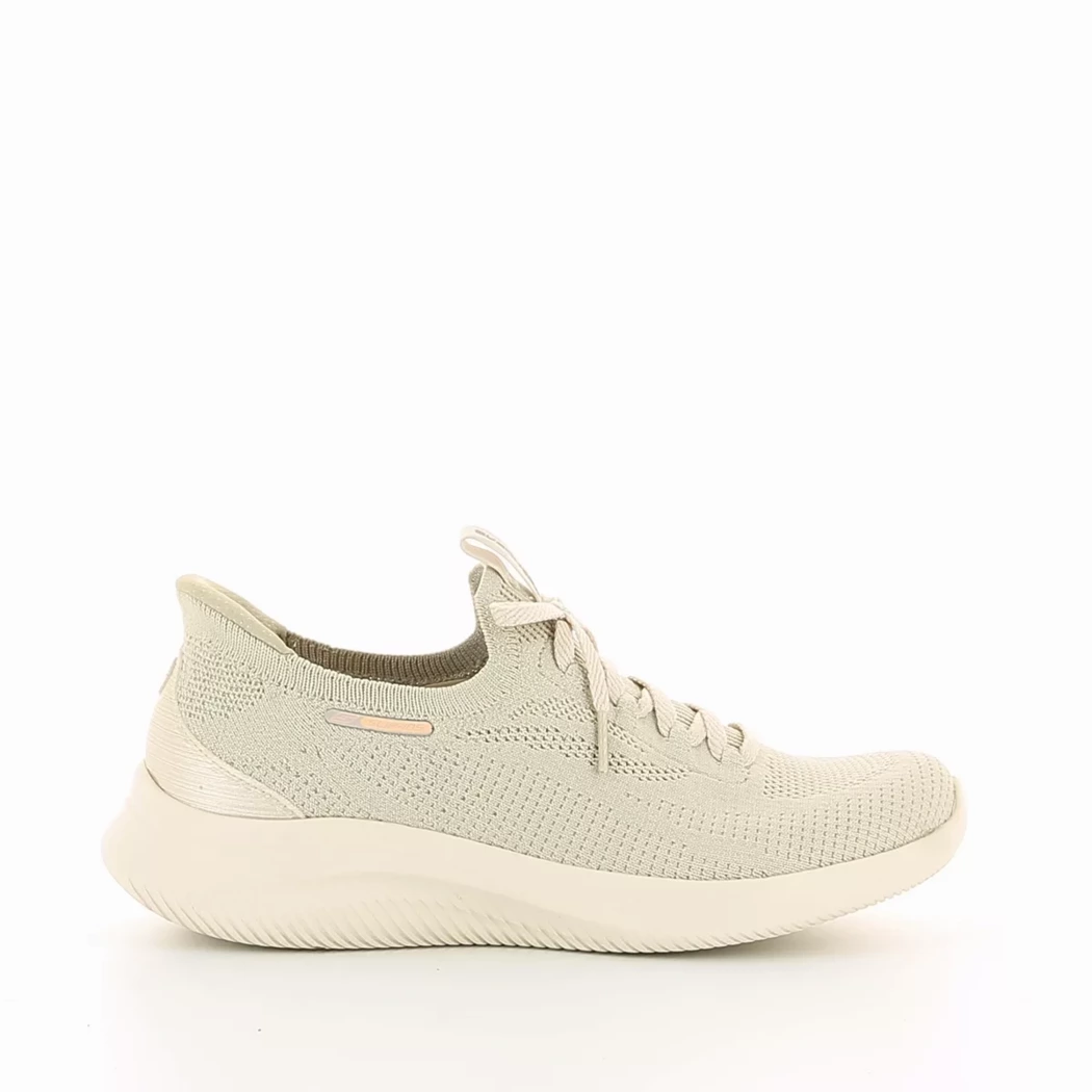 Image (2) de la chaussures Skechers - Baskets Beige en Textile