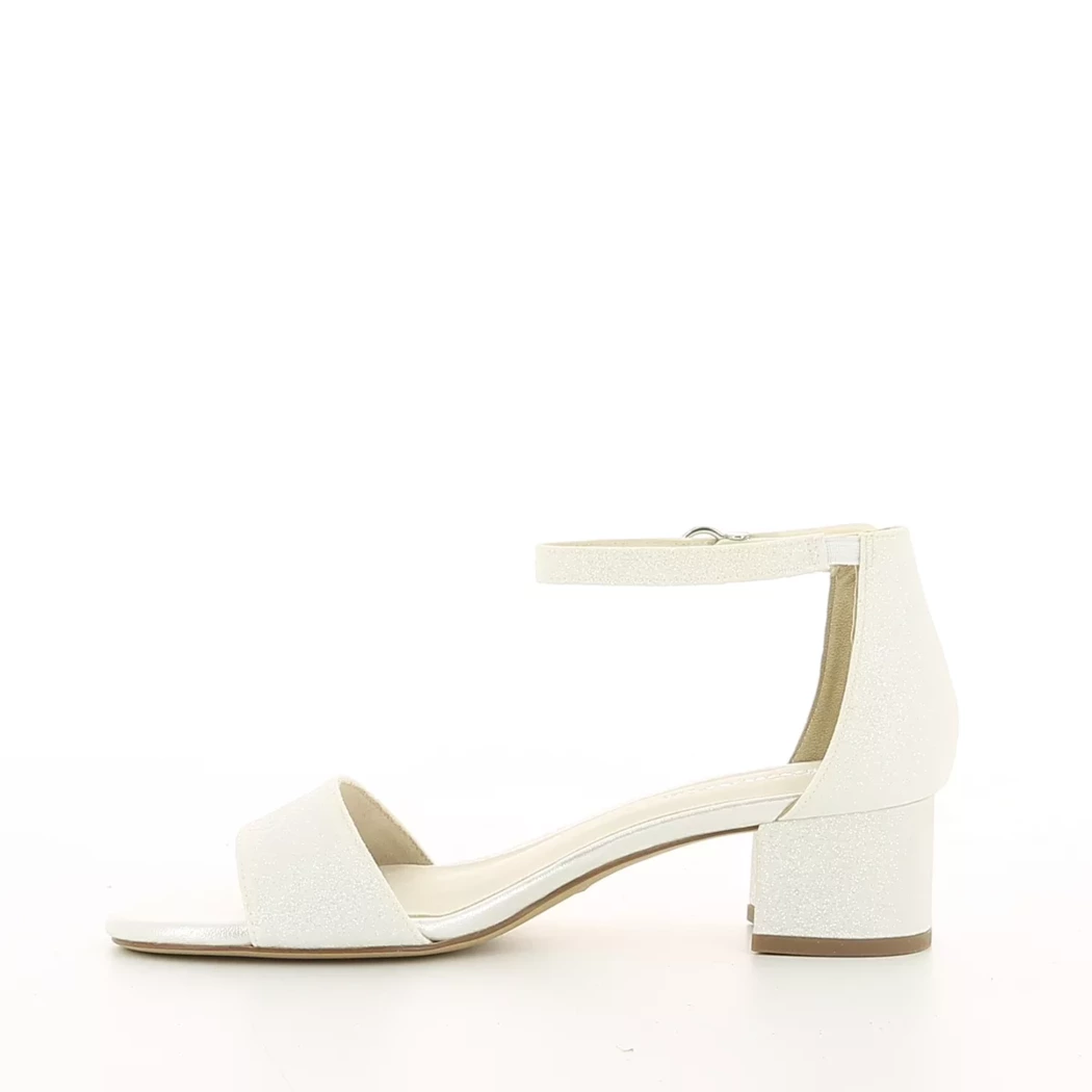 Image (4) de la chaussures Tamaris - Sandales et Nu-Pieds Blanc en Textile