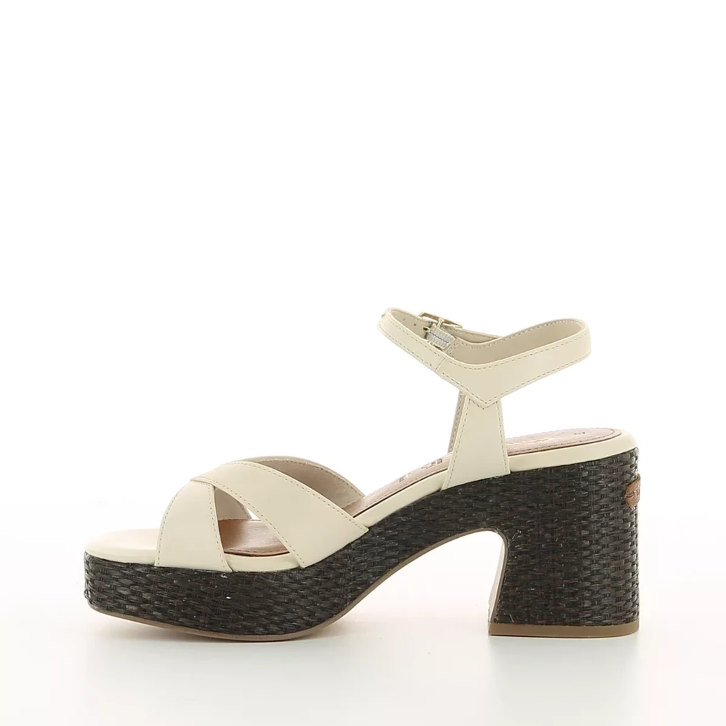 Image (4) de la chaussures Tamaris - Sandales et Nu-Pieds Beige en Cuir