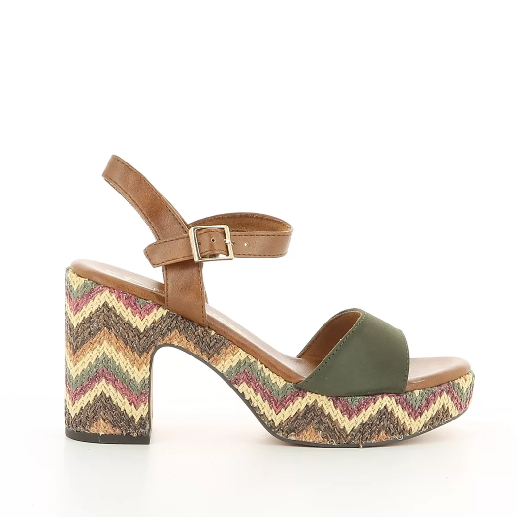 Image (2) de la chaussures Marco Tozzi - Sandales et Nu-Pieds Vert en Cuir synthétique