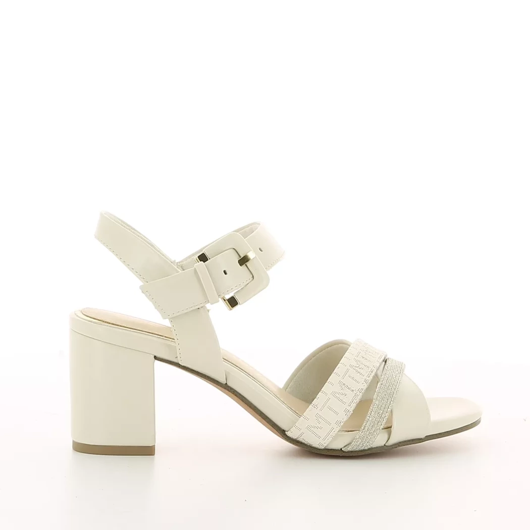 Image (2) de la chaussures Marco Tozzi - Sandales et Nu-Pieds Blanc en Cuir synthétique