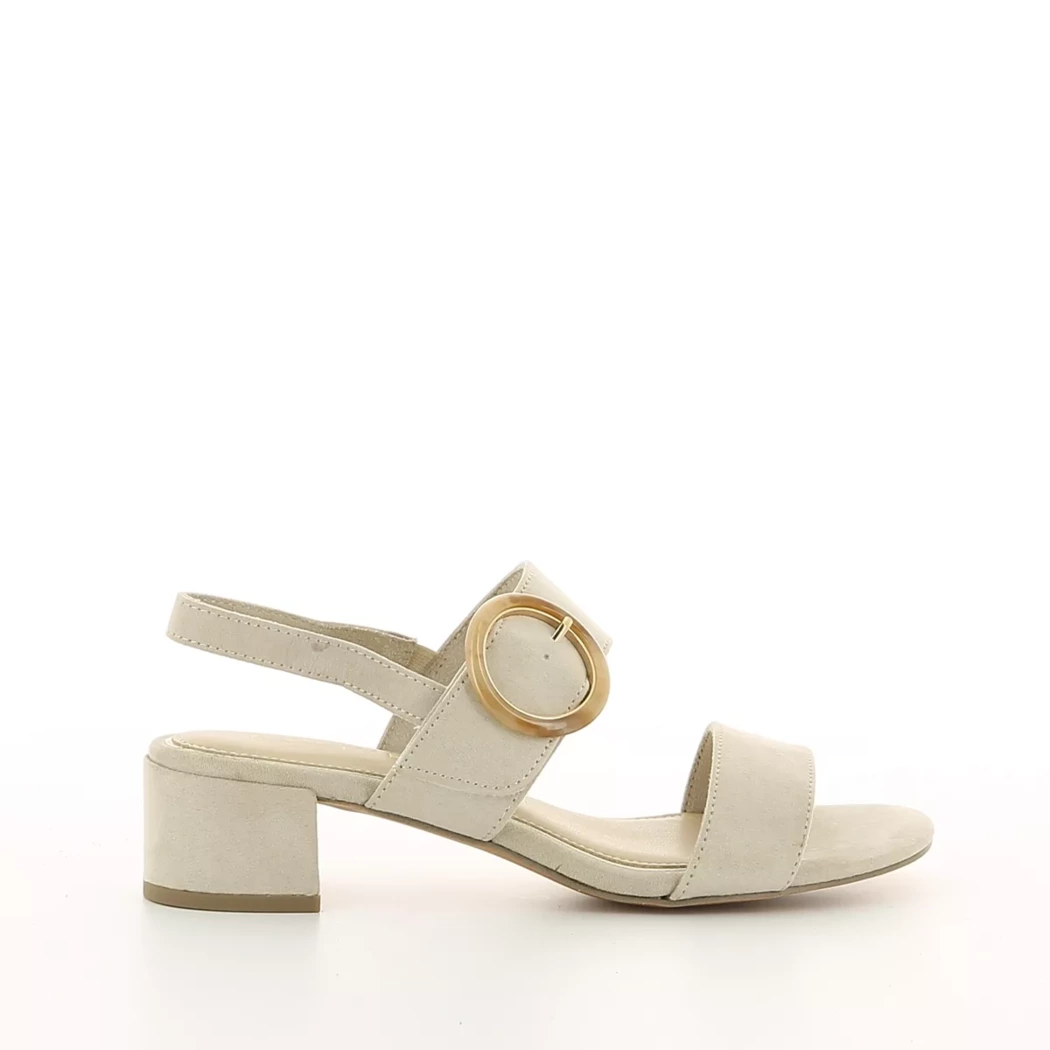 Image (2) de la chaussures Marco Tozzi - Sandales et Nu-Pieds Beige en Cuir synthétique